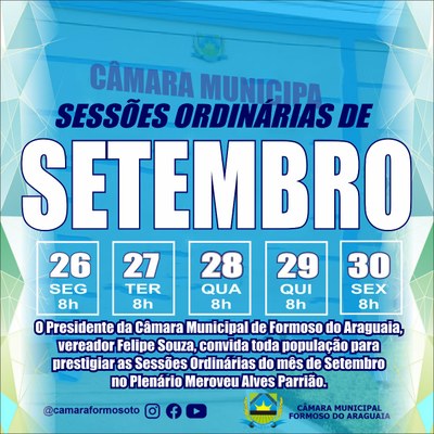 Sessão de Setembro de 2022